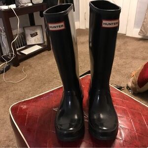 Hunter Unisex Gloss Original Kids Classic Rain Boots